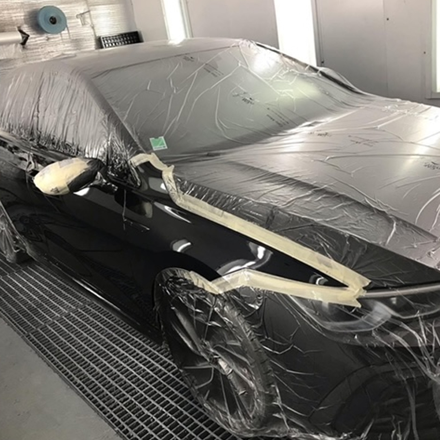 Peinture décorative appliquée sur une voiture