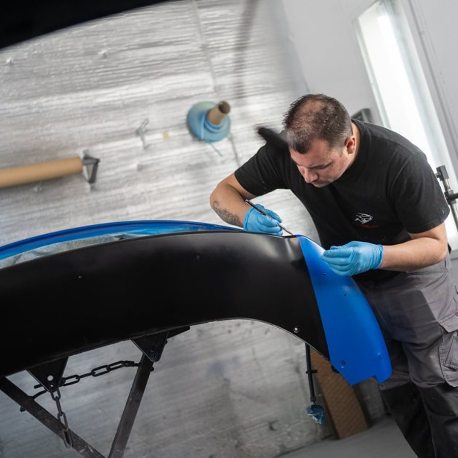 Personnalisation de peinture sur un véhicule